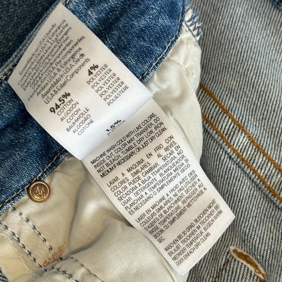 🩵MOTHER Denim High Waisted Looker Ankle Fray Hem Jean in Shoot to Thrill 23 - Picture 15 of 16